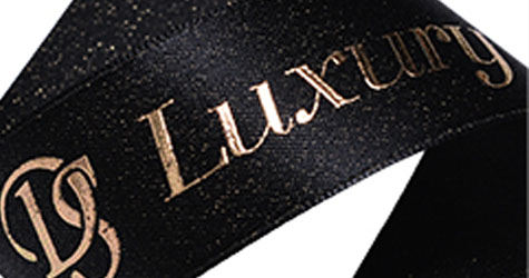 Thick plate screen plastisol and foil custom ribbon sample