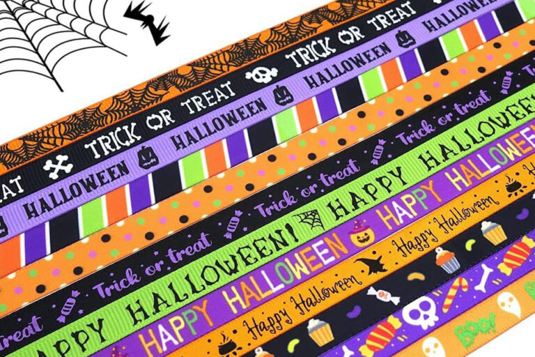 Innovative Satin Ribbon Packaging for Unique Halloween Décor