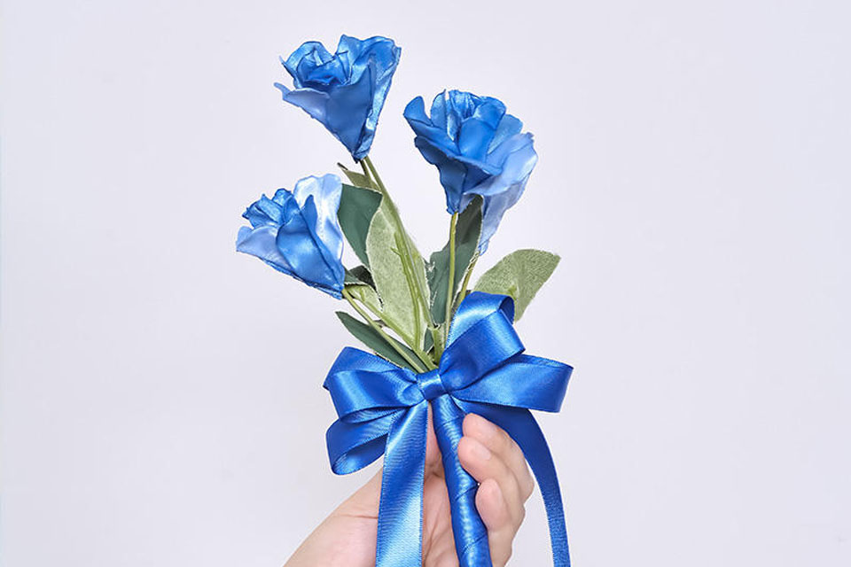 Cotton ribbon used in craft projects