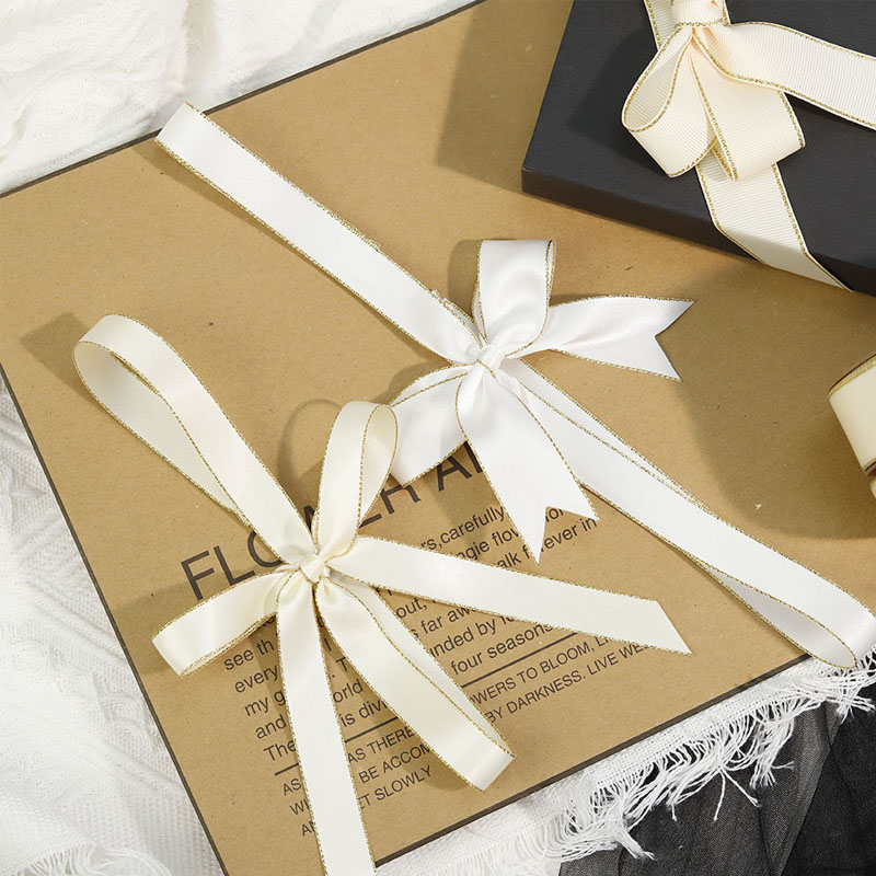 Nœuds en ruban pré-noués décoratifs pour emballage cadeau