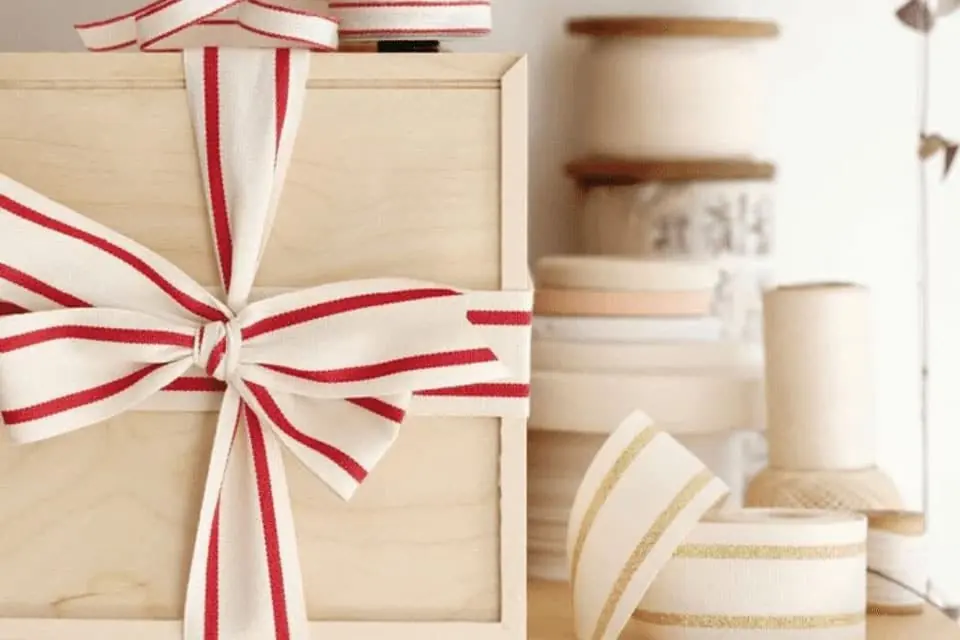 How to tie ribbon on a box tutorial